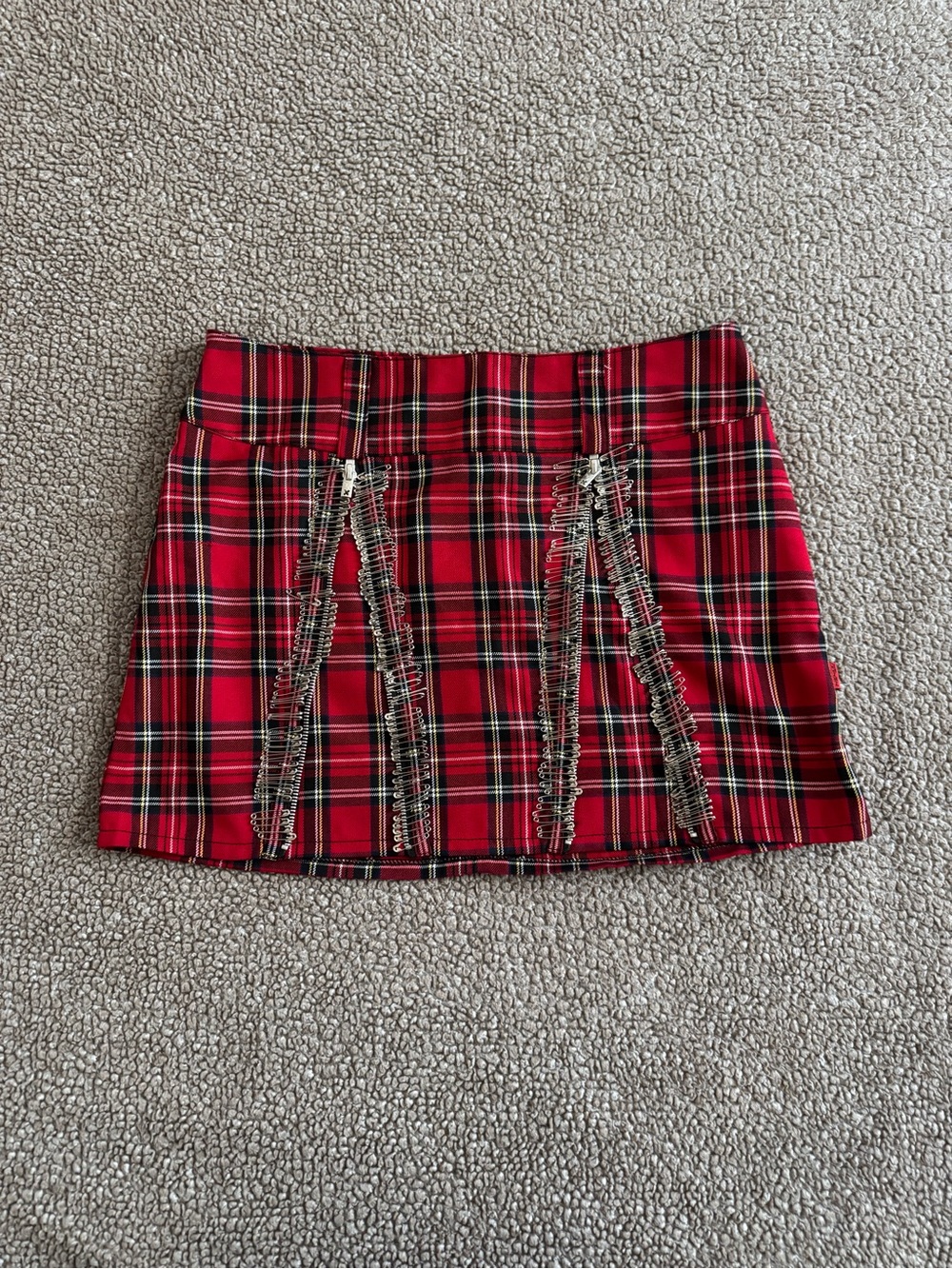 Tripp NYC Safety Pin Punk Skirt